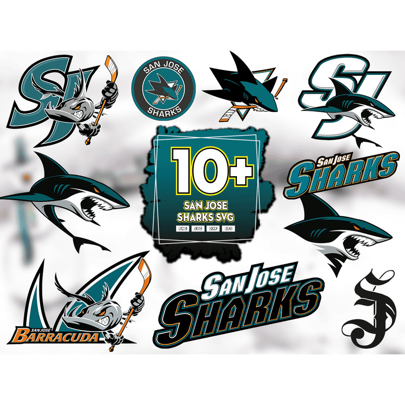 11 FIles San Jose Sharks Svg Bundle, San Jose Sharks Logo.png