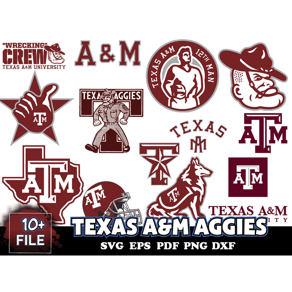 13 Files Texas A&M Aggies Svg Bundle, Texas A&M Aggies Logo Svg.png