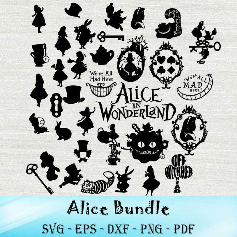 Alice Bundle Svg Halloween Party Svg Alice In Wonderland Disney Svg Disney Cartoon Svg.jpg