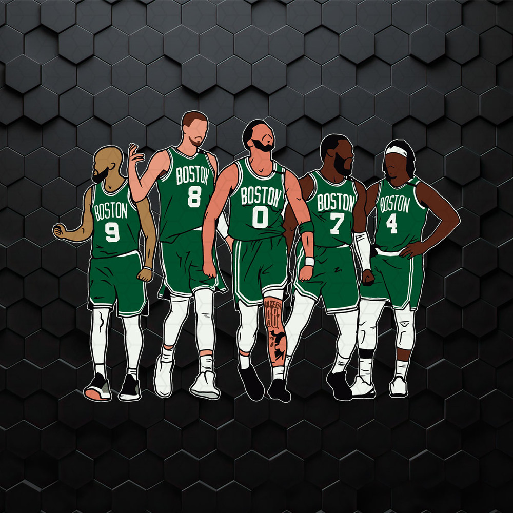 Boston Celtic Basketball Players SVG.jpeg