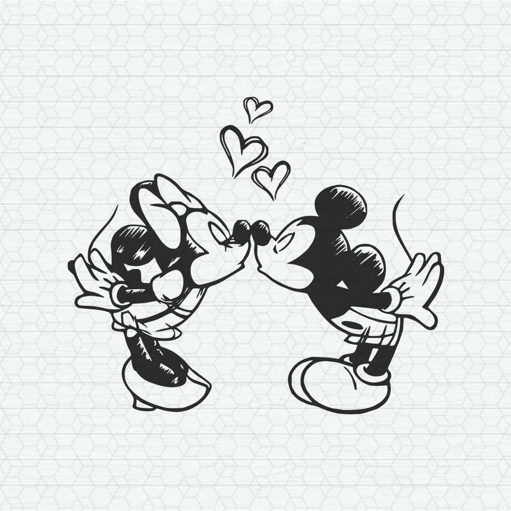 Mickey And Minnie Valentine Silhouette SVG.jpeg