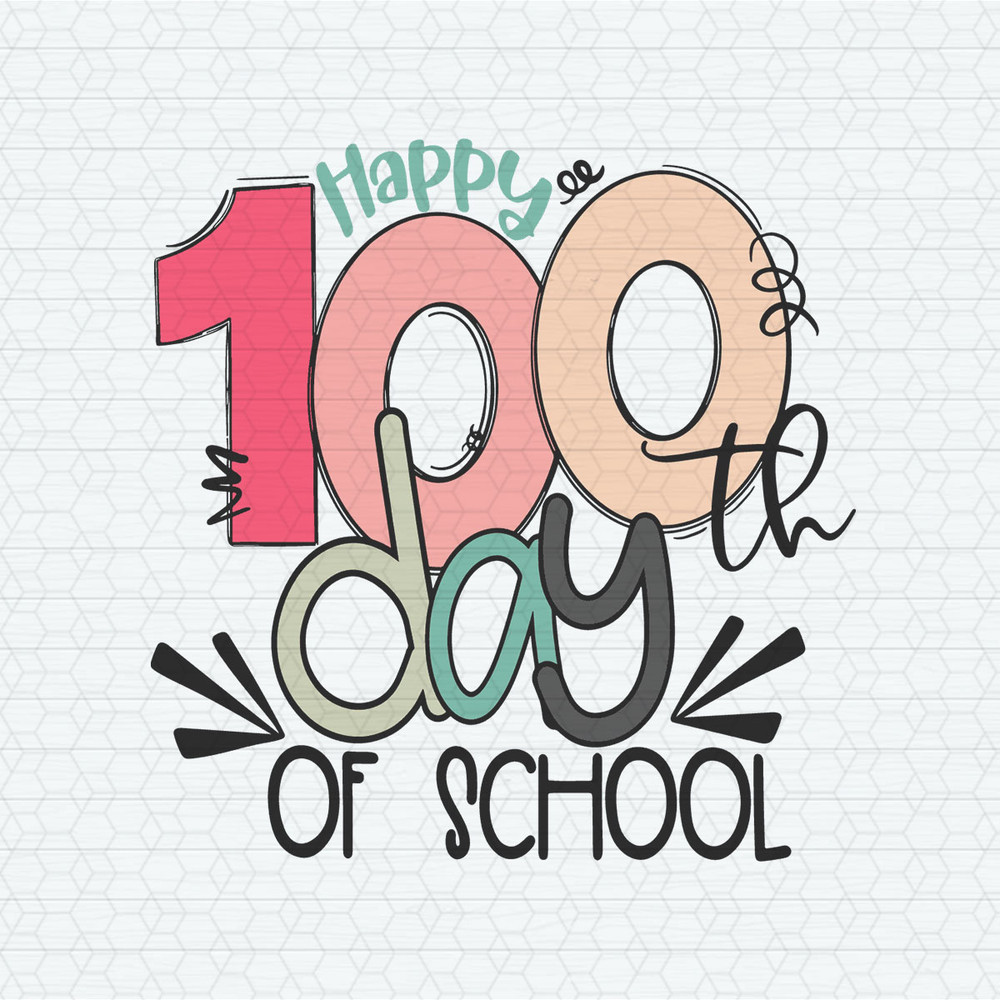 Happy 100th Day Of School Back To School SVG.jpeg