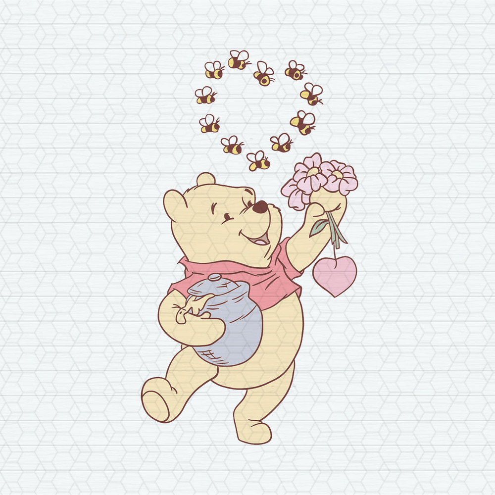 Retro Pooh Bear Valentines Day SVG.jpeg