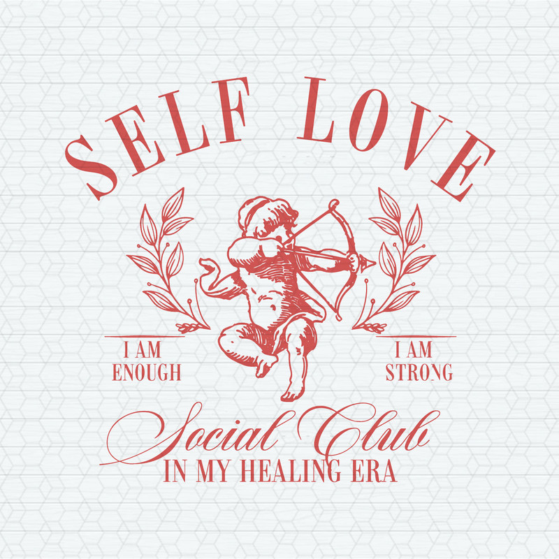 Cute Self Love Cupid Social Club SVG.jpeg