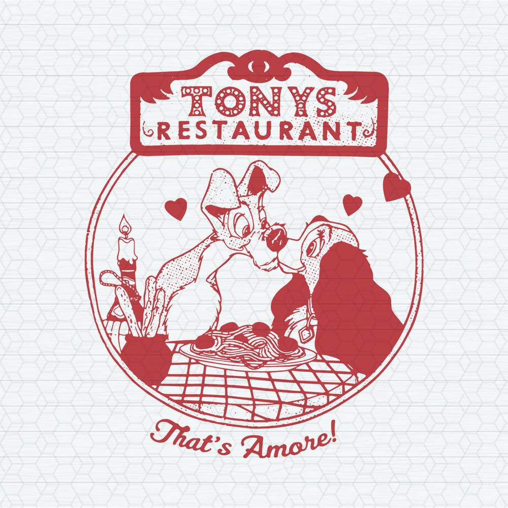 Retro Lady And Tramp Tonys Restaurant SVG.jpeg