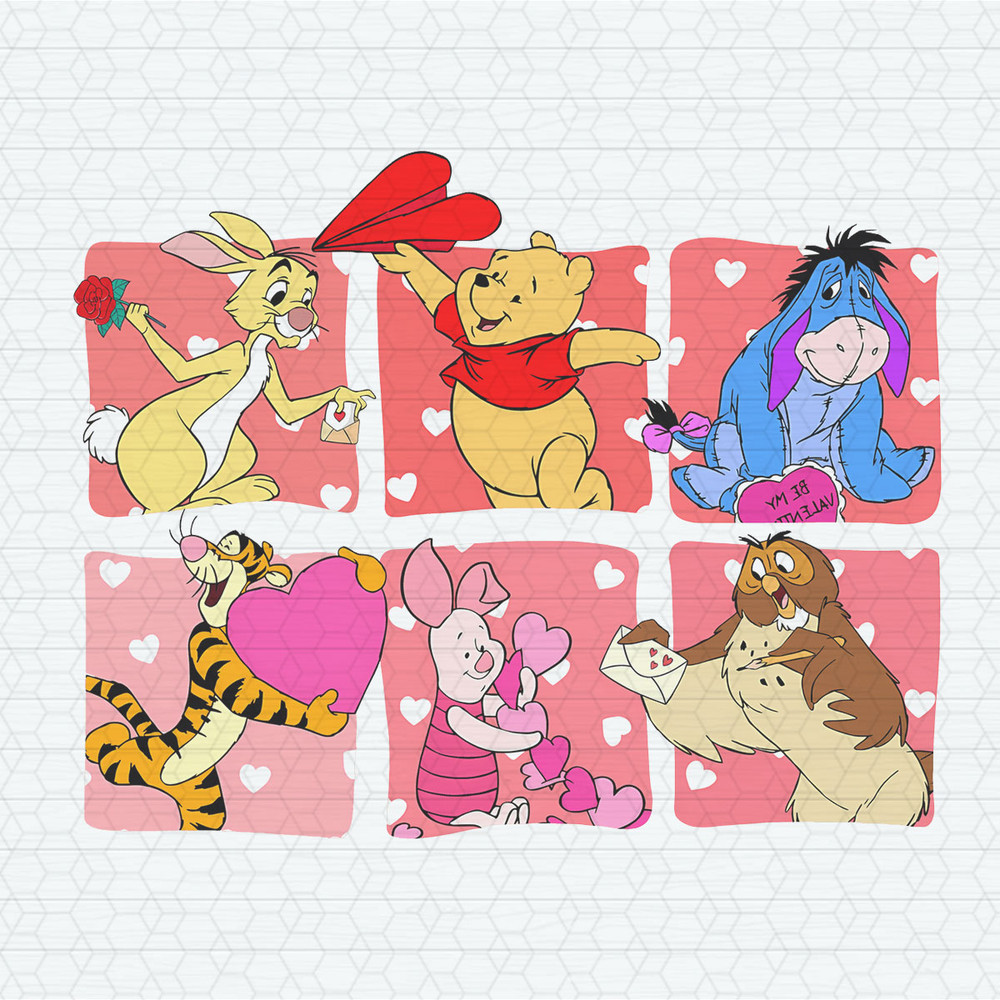 Winnie The Pooh Friends Valentine PNG.jpeg