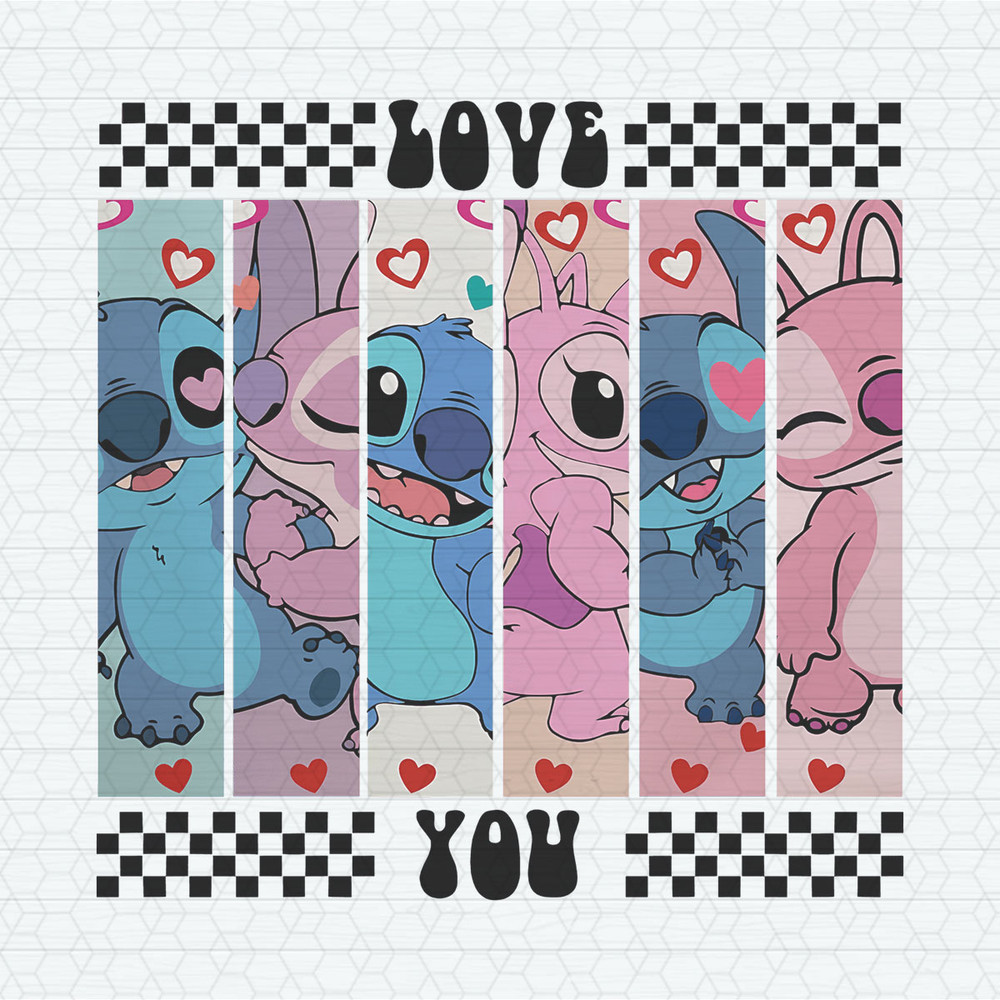 Cute Stitch And Angel Love You PNG.jpeg