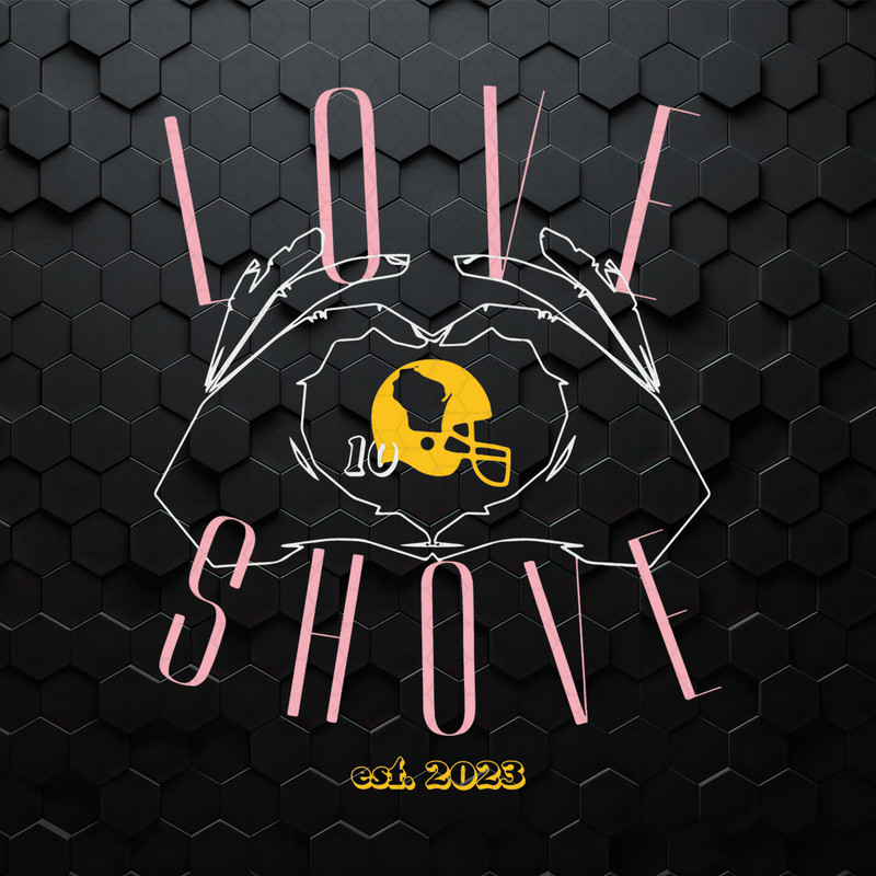 Retro Love Shove Hand Est 2023 Helmet SVG.jpeg