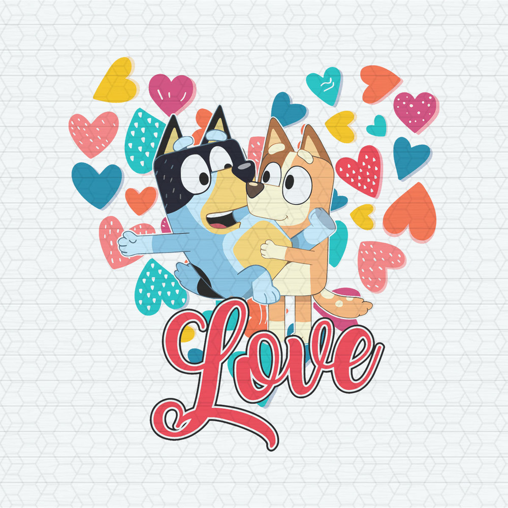 Bluey Bingo Love Heart Valentine SVG.jpeg