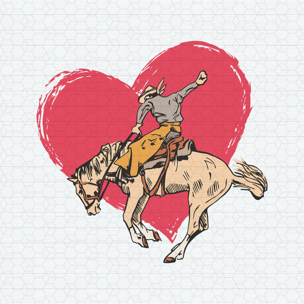 Cowboy Rodeo Bucking Love Heart SVG.jpeg