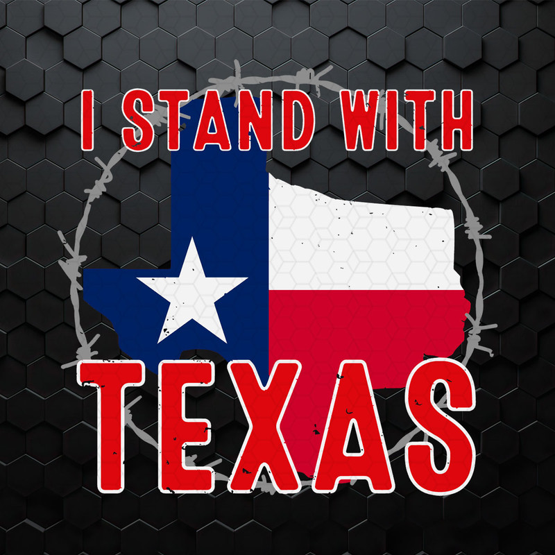 Retro I Stand With Texas Map SVG.jpeg