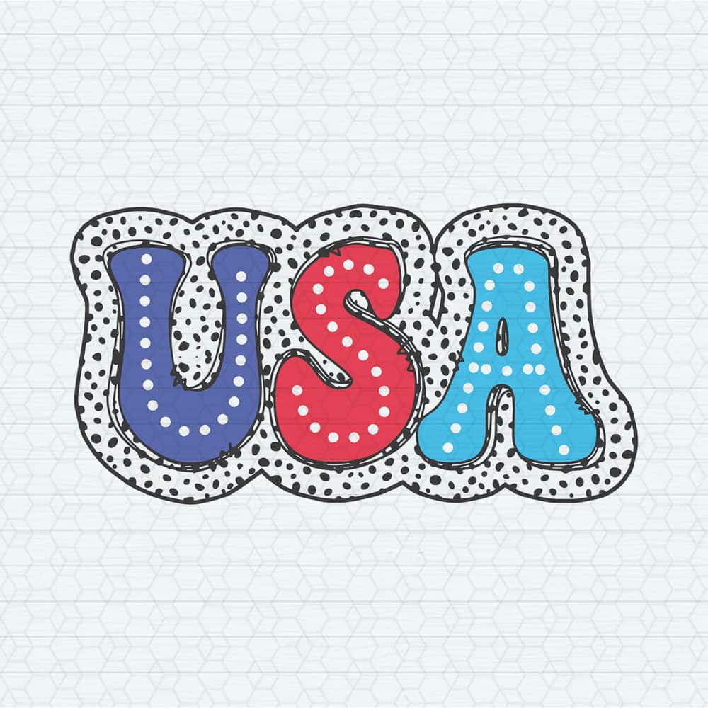 USA 4th Of July Dalmatian Dots SVG Happy 4th Of July SVG.jpg
