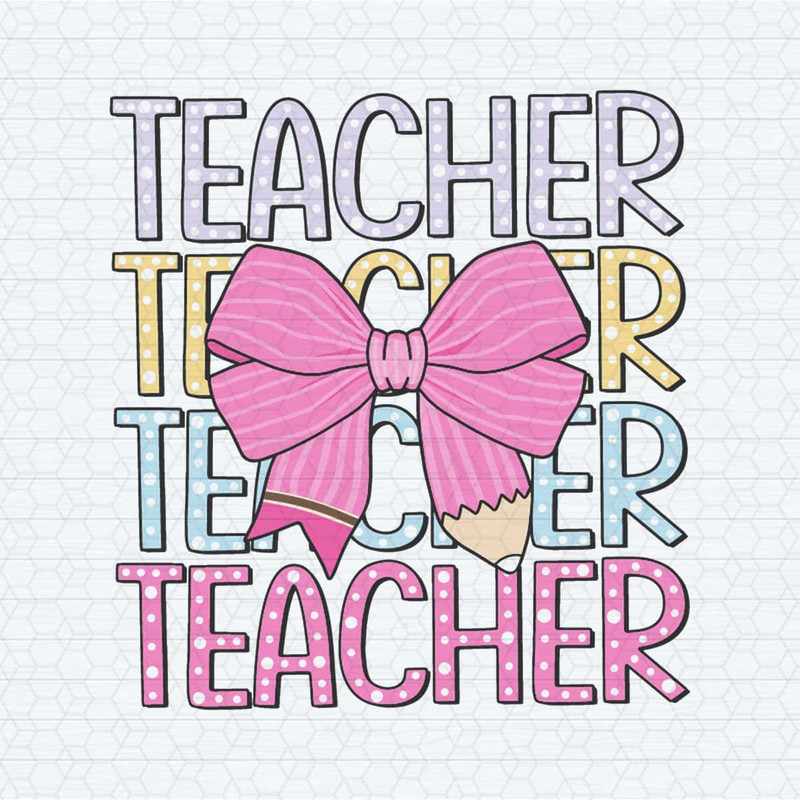 Teacher Pink Coquette Pencil Bow SVG.jpg
