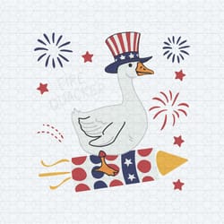 funny fire quacker silly goose fireworks svg