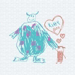 vintage kitty boo disney monster inc svg