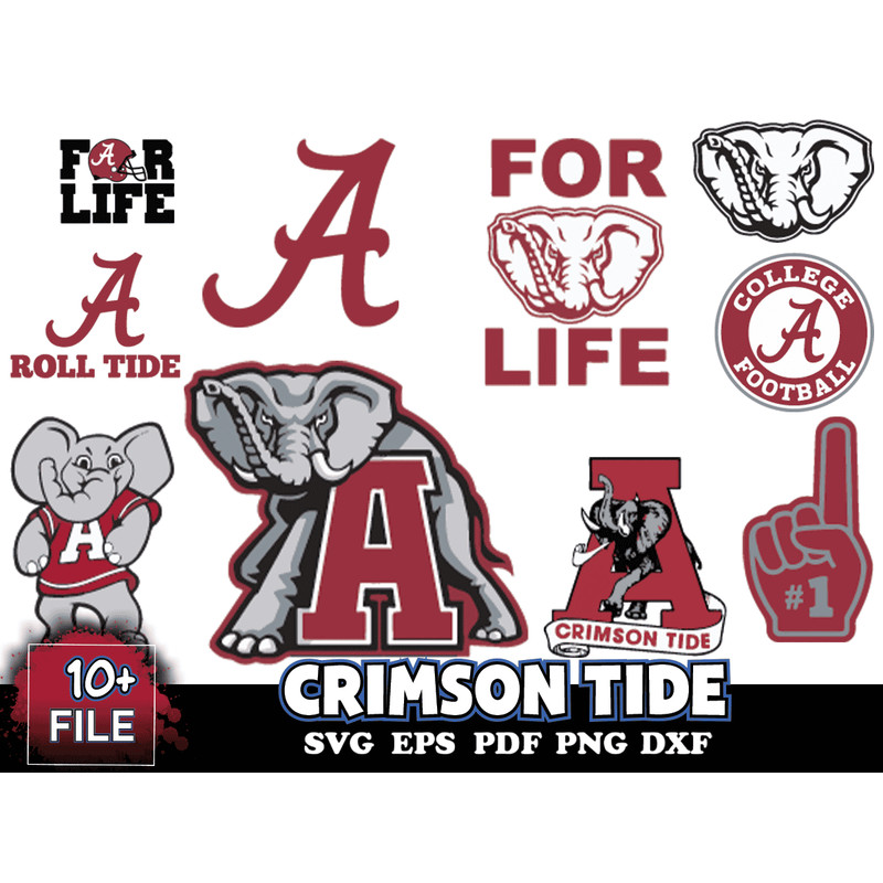10 Files Crimson Tide Svg Bundle, Crimson Tide Logo Svg.png