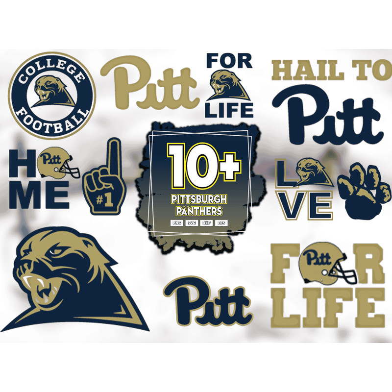 10 Files Pittsburgh Panthers Football Svg Bundle, Pitt Panthers Logo Svg.png