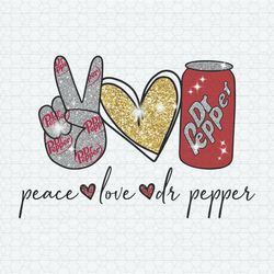 glitter peace love dr pepper soda png
