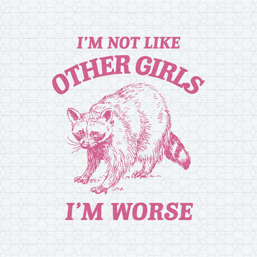 Im Not Like Other Girls Funny Raccoon SVG.jpeg