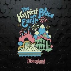 disneyland resort the happiest place on earth svg