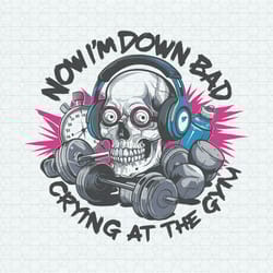 taylor skeleton workout crying at the gym svg