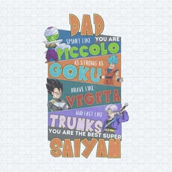 saiyan dad smart like piccolo as strong as goku png