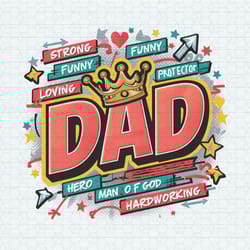 king dad strong funny protector png