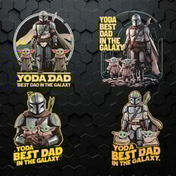 yoda best dad in the galaxy png bundle