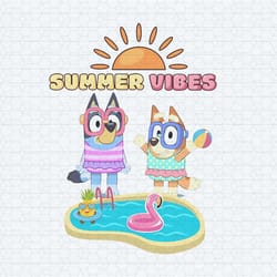 cute bluey bingo summer vibes png