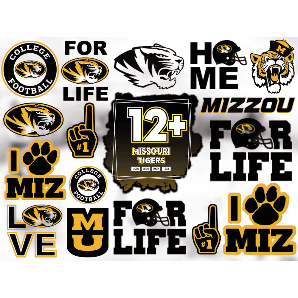 12 Files Missouri Tigers Football Svg Bundle, Missouri Tigers Logo Svg, Mizzou Svg.png