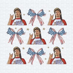 joe dirt 4th of july coquette ribbon bow png