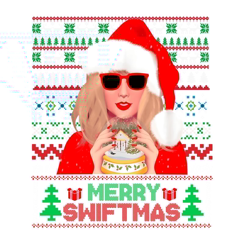 0311231060 Merry Swiftmas Taylor Swift Santa Png Sublimation Design 0311231060.png