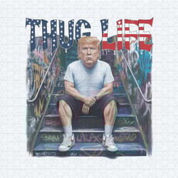 caricatured meme thug life donald trump png