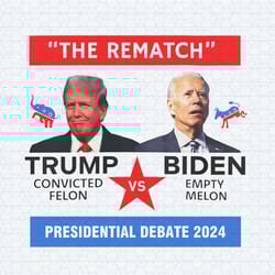 the rematch trump vs biden presidential debate 2024 png