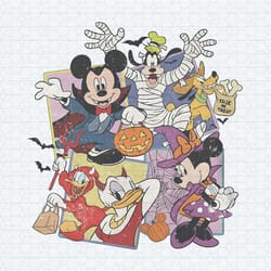 vintage disney halloween trick or treat png