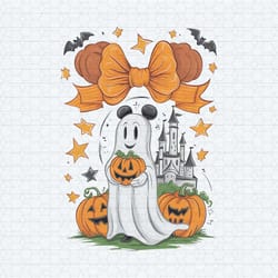 mickey ghost disneyland halloween castle disney horror png