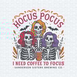 retro hocus pocus i need to focus halloween png
