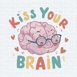 retro teacher life kiss your brain png