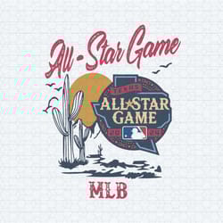 vintage mlb all star game cactus svg