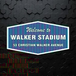 welcome to walker stadium christian walker avenue svg