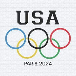 retro usa paris games 2024 svg
