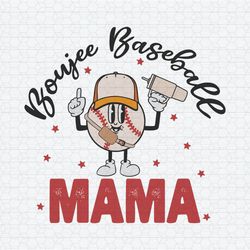 groovy boujee baseball mama svg