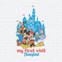 mickey mouse and friends my first visit disneyland svg