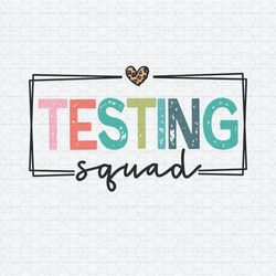 retro testing squad teacher test day svg