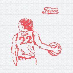 caitlin clark 22 indiana fever wnba player svg