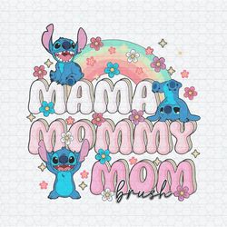 stitch mama mommy mom bruh rainbow png