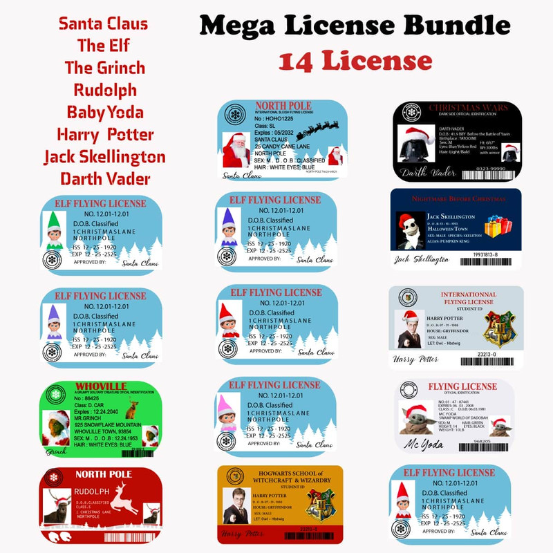 14 Files Christmas Card Bundle PNG Xmas Card PNG Grinchmas Card PNG Santa Claus Card PNG Happy Christmas PNG.jpg