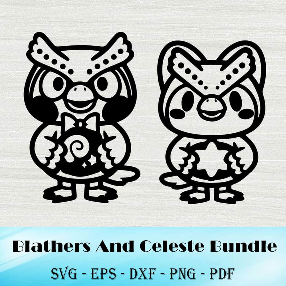 Blathers And Celeste Bundle Svg Blathers Lovers Svg Celeste Lovers Svg.jpg