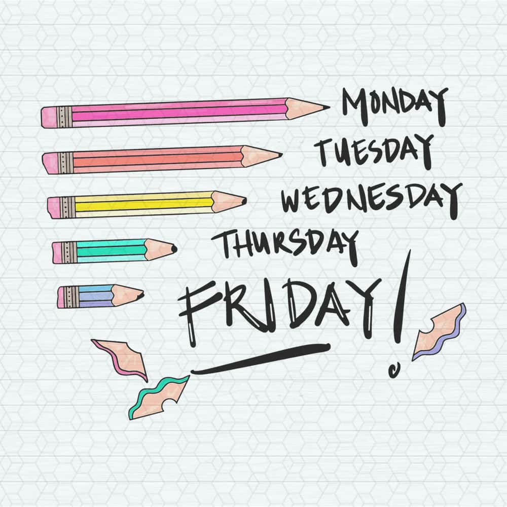 Monday Tuesday Days Of The Week Teacher PNG.jpeg