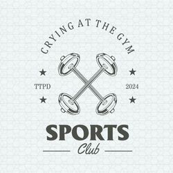 crying at the gym sports club ttpd svg